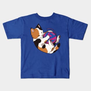 Bisexual Pride Calico Cat Kids T-Shirt